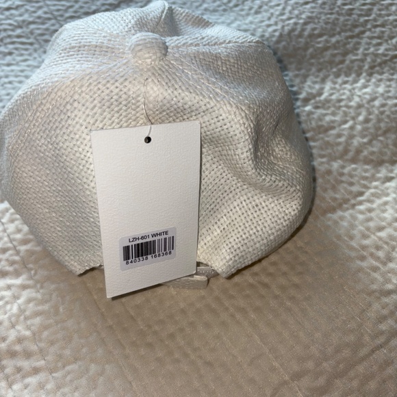 La Valentina | White Woven Baseball Cap - Picture 5 of 5